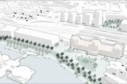 Impressie globaal eindbeeld noordzijde station