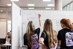 Brainstormen op het Harens Lyceum - foto Marieke Kijk in de Vegte