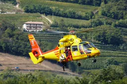 trento i pate air ambulance on simulated mission