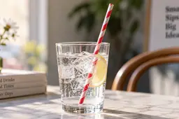 water glas rietje