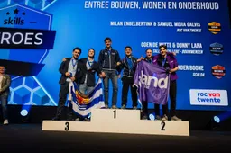 Donny Lara en Coen de Witte zilver entree bouwen, wonen en onderhoud Talland College