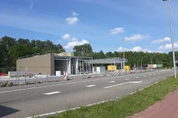 tankstation spoorlaan in aanbouw