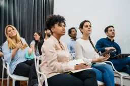 group-creative-business-people-listening-colleague-addressing-office-meeting-business-brainstorming-concept