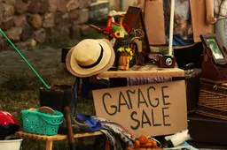 full-shot-woman-garage-sale