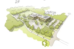 BDG Architecten - Artist impression in vogelvlucht