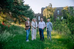 Foto van de vier wethouders van gemeente Leudal