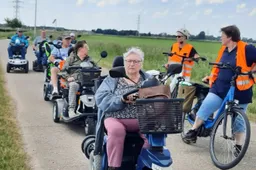 scootmobieltocht zonnebloem gendtlenie graven tap