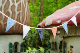 vilten vlaggenlijn oude bedrijfskleding efteling