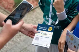 QRcode scannen aan de deur