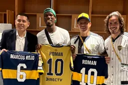 Pogba meets with a host of former Man United players in Miami in surprise get-together