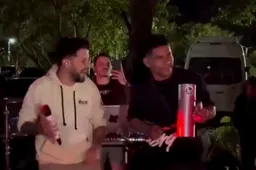 Diego Leon shows his dance moves at party before joining Man Utd teammates