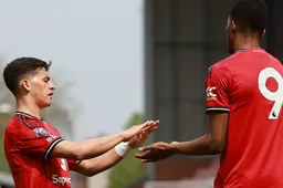 Lacey slotted home after weaving run as Man Utd U21s won 3-2 in play-offs