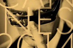 Marcello Mastroianni op Cannes 2014 affiche