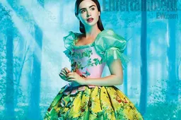 Eerste foto van Lily Collins als Sneeuwwitje