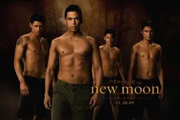 Ontblote indianen op eerste Twilight 2 poster