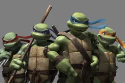 Volledig kwartet Ninja Turtles gecast