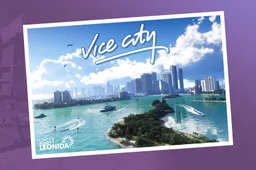 vice city postcard landscape