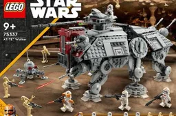lego star wars at te walker verstelbaar model met clone troopers