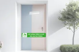 2026-04-22 voordeur met ja-sticker