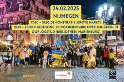 24.02.2025 Nijmegen 1730 - 1830 Demonstration at Grote Markt 1845 - 2000 Commemoration and documentary screening at Bibliotheek Mariënburg (2)