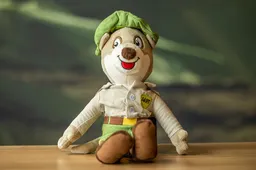 Knuffel-mascotte-aart-stokstaart-pantropica