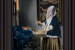 Vrouw met weegschaal Johannes vermeer