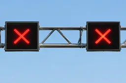 afsluiting snelweg