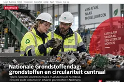nationale grondstoffendag illustratie