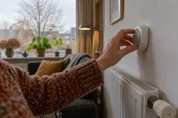 Hand bij de thermostaat-2