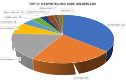 Top 10 Nationale Wespentelling 2026 in Gelderland