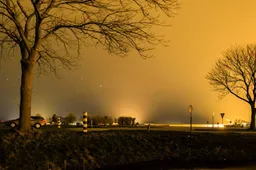 Lichtvervuiling in de nacht