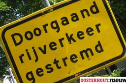 doorgaan verkeer gestremd