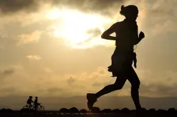 sporten fietsen hardlopen