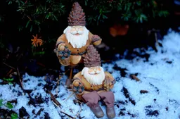 kabouters in de sneeuw, Couleur, Pixabay