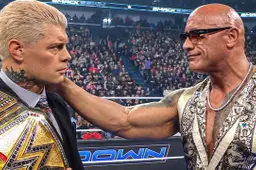 wwe smackdown 210225 cody rhodes the rock