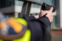 politie stockfoto wapen