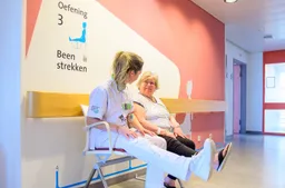 patient en fysio doen beweegroute