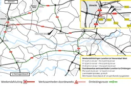 Omleidingskaart - A12 Lunetten - Veenendaal FASE1_NL_X
