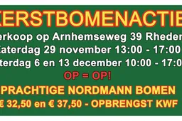 Kerstbomenactie 2025 Team Pa