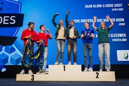 Daan Blonk en Hidde Kruit winnen het goud bij Skills Heroes Hovenier - foto rechtenvrij van WorldSkills Nederland