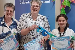 Geslaagden Examen Muziekvereniging Wilhelmina Spankeren