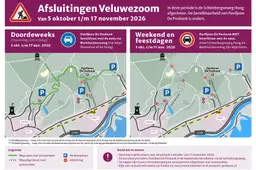 Kaart afsluitingen Schietbergseweg Rheden - gemeente Rheden