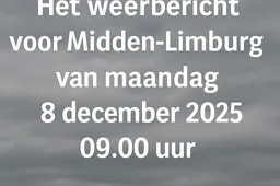 Weersverwachting Midden-Limburg 8 december