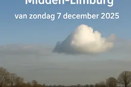 Weersverwachting voor Midden-Limburg 7 december