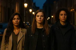 Avondwandeling op de kasseienstraat