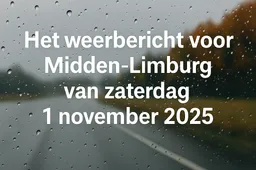 Regenachtig weer in Midden-Limburg