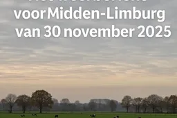 Weerbericht Midden-Limburg, 30 november 2025