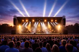 Een indrukwekkend concert bij schemering