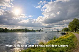 Wisselvallig weer langs de Maas