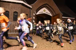 Start Kidsrun- foto Avondkerstloop Nispen